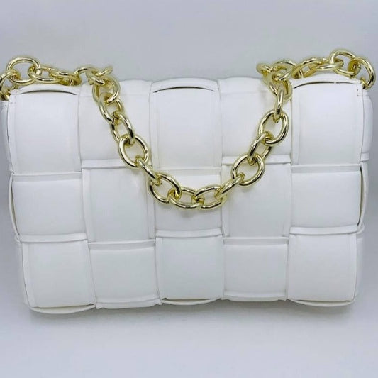 The Quilted Bag- White